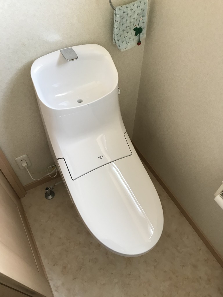 【山梨リフォーム】トイレ取替工事_ベーシアシャワーAFTER画像