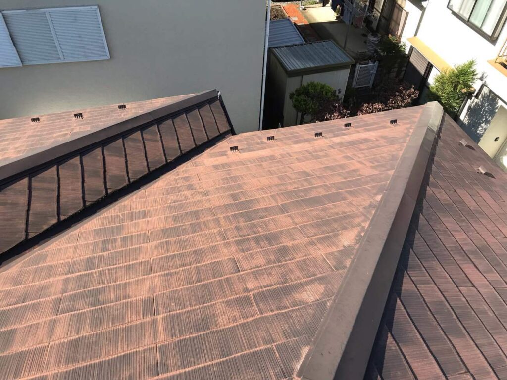 【南アルプス市】屋根　外壁塗装改修工事BEFORE画像
