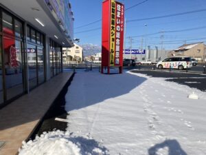 降雪　凍結にご注意ください！