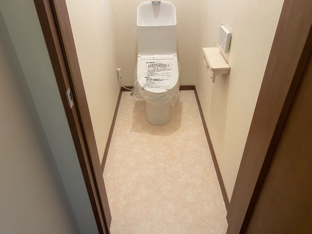 [山梨 リフォーム]トイレ修繕工事～折込チラシを見て～AFTER画像