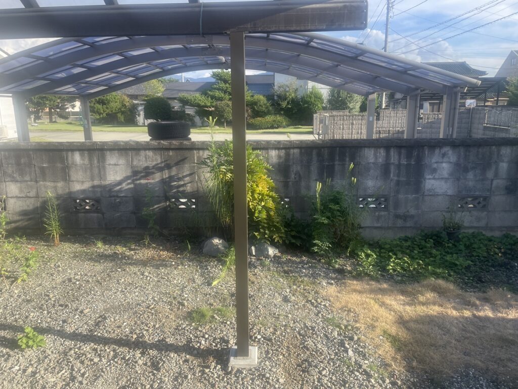 [南アルプス市]テラス支柱取替工事AFTER画像