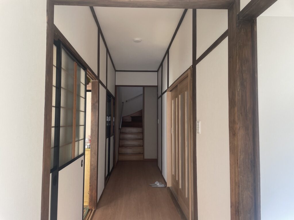 [山梨 リフォーム]母屋1階廊下改修工事AFTER画像