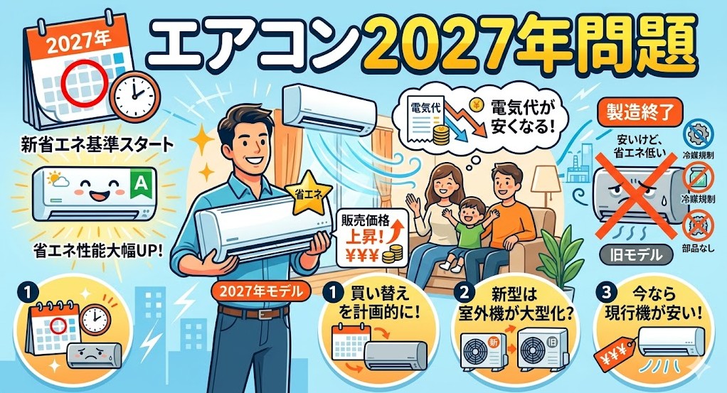 ＂エアコン 2027年問題＂って知っていますか？？？