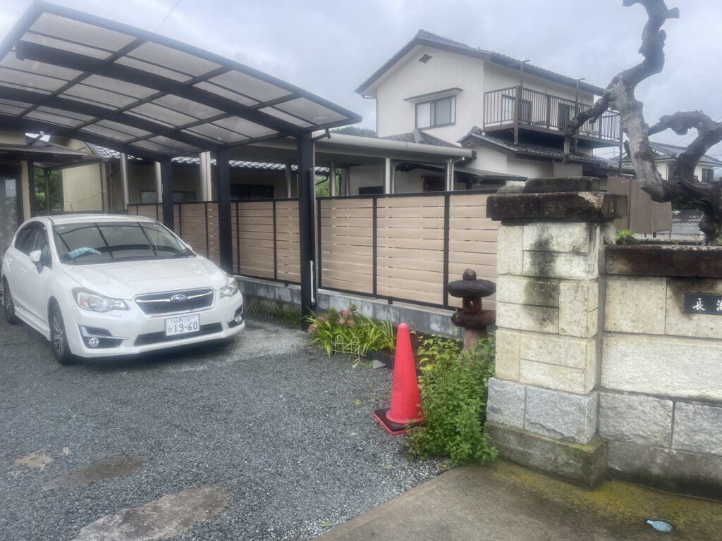 [甲州市]フェンス施工他工事AFTER画像