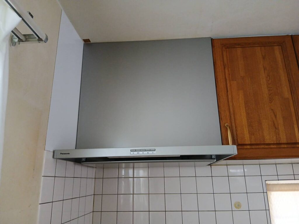 [笛吹市]レンジフード取替工事AFTER画像