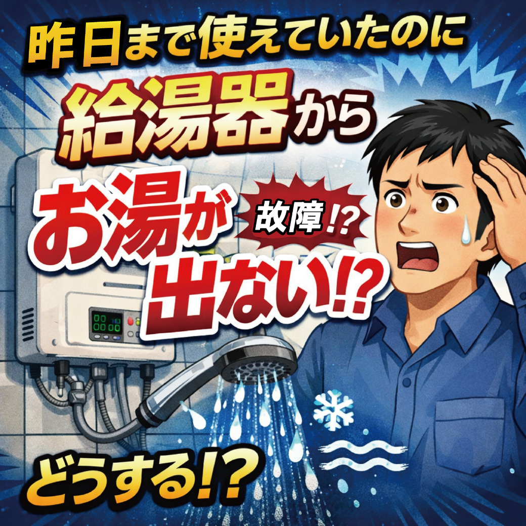 山梨×リフォーム｜「昨日まで普通に使えていたのに…」給湯器から突然お湯が出なくなったら？