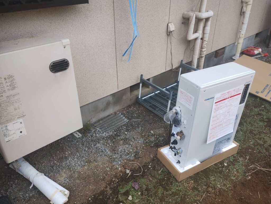 【北杜市の石油給湯器交換】温度調整ができなくなった給湯器を交換！使用約15年のノーリツ製からコロナ製へ｜費用32万円・工期1日AFTER画像