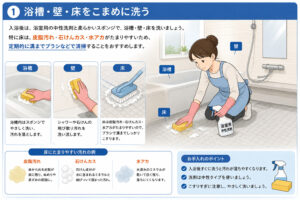 [山梨×浴室］浴室お手入れ情報をイラストにて！！！山梨のリフォーム会社が施工事例も一緒にご紹介！