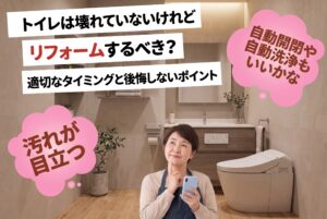 【山梨×トイレリフォーム】うちのトイレまだ壊れていないけれどリフォームするべき？