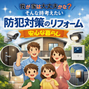 山梨×防犯リフォーム｜我が家は大丈夫かな？そんなときに考えたい防犯対策のリフォーム